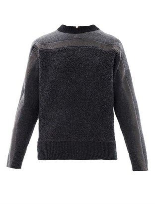 Cédric Charlier Panelled wool sweater