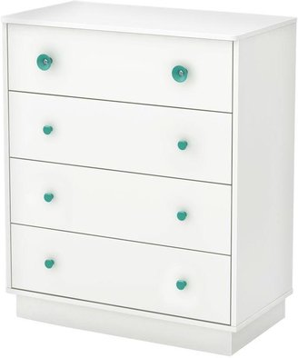 South Shore Furniture Little Monsters 4-Drawer Chest in Pure White