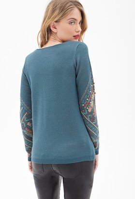 Forever 21 Contemporary Tribal-Inspired Sweater