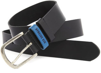 Ben Sherman Belt Black leather Blue Contrast