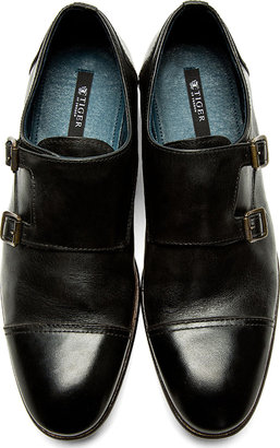 Tiger of Sweden Black Leather Harvey Monk Shoes