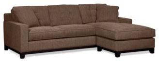 Clarke Fabric 2-Piece Sectional Sofa: Custom Colors