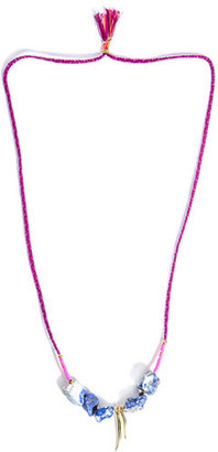 Lizzie Fortunato Lapis bead braided necklace