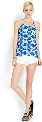 Forever 21 Abstract Chiffon Cami