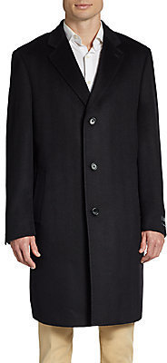 Saks Fifth Avenue BLACK Essential Cashmere Overcoat