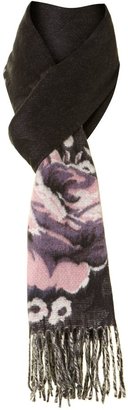 Linea Blurred floral skinny Cashmink scarf