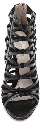 Jason Wu Leather & Suede Woven Sandals