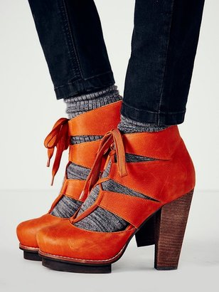 Jeffrey Campbell + Free People Dahlia Lace Up Heel