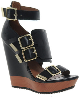 River Island Multi Buckle Strapped Wedges