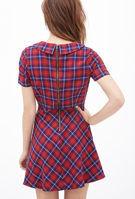 Forever 21 Plaid Fit & Flare Dress