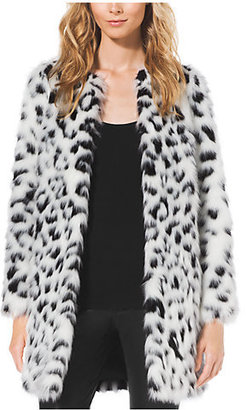 Michael Kors Cheetah-Print Faux Fur Coat