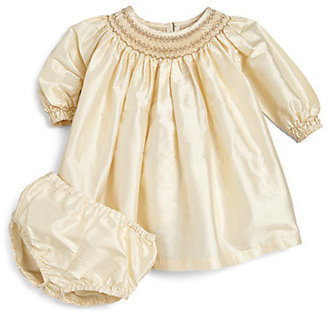 Baby CZ Infant's Two-Piece Evie Silk Dress & Bloomers Set