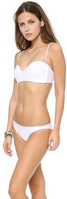 Mikoh Swimwear Bordeaux Padded Bikini Top