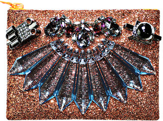 Mawi Embellished Glitter Clutch
