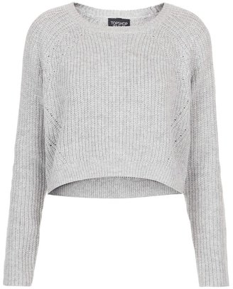Topshop Ribbed Crop Sweater