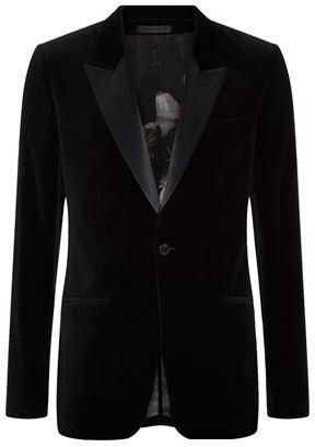 Alexander McQueen Velvet Tuxedo Jacket