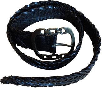 Abaco Black Leather Belt