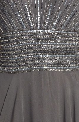 J Kara Embellished Woven Gown & Jacket