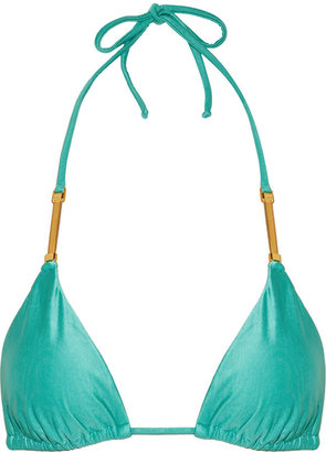 Vix Swimwear 2217 Vix Solid Pera chain-embellished triangle bikini top