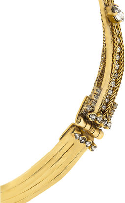 Erickson Beamon Heart of Gold gold-plated Swarovski crystal necklace