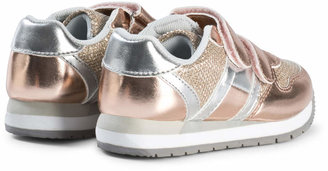 Tommy Hilfiger Rose Gold Velcro Glitter Trainers