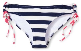 Xhilaration Junior's Side Tie Swim Bottom -Stripe