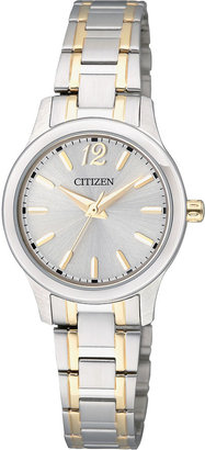 JCPenney Citizen Quartz Citizen Womens Two-Tone Stainless Steel Watch EL3034-58A