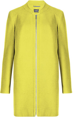 Marks and Spencer M&s Collection PETITE Zip Through Overcoat with Buttonsafe™