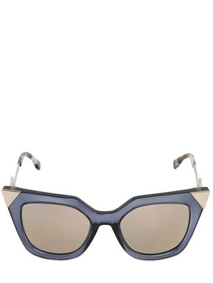 Fendi Geometrical Cat-Eye Acetate Sunglasses
