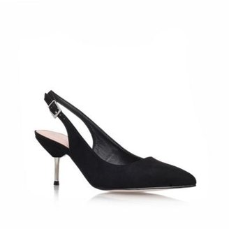 Carvela Black 'Alliance' mid heel court shoes