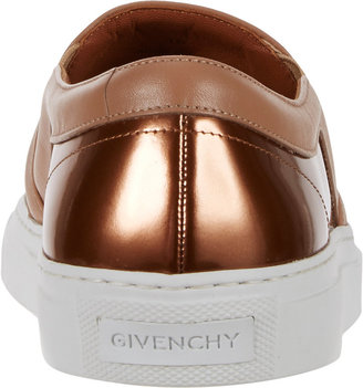 Givenchy Metallic Two-Tone Slip-On Sneakers
