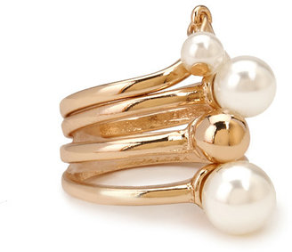 Forever 21 Faux Pearl Ring Set