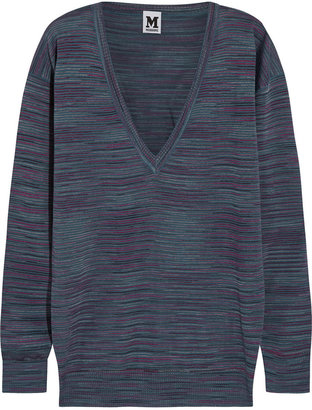 M Missoni Striped crochet-knit sweater