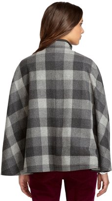 Brooks Brothers Checked Cape