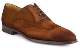 Saks Fifth Avenue Suede Wingtip Lace-Up Shoes