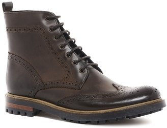ASOS Brogue Boots in Leather - Brown