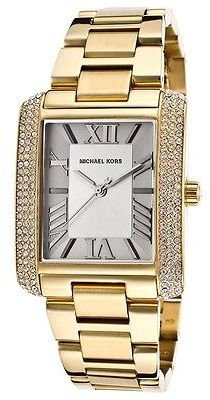 Michael Kors 'Emery' Crystal Accent Gold tone Women's Bracelet Watch MK3254