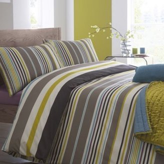 Debenhams Multi coloured 'Mineral Striped' bed linen