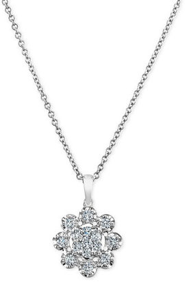 Nordstrom Bony Levy Diamond Flower Pendant Necklace Exclusive)