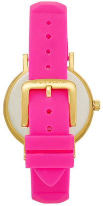 Kate Spade Metro Bazooka Pink Silicone Strap Watch