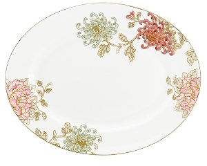 Marchesa By Lenox by Lenox Painted Camellia Oval Platter, 13