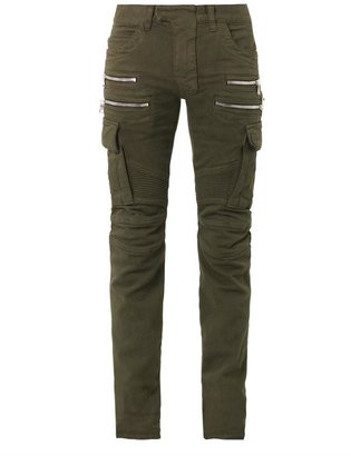 Balmain Multi-pocket biker jeans
