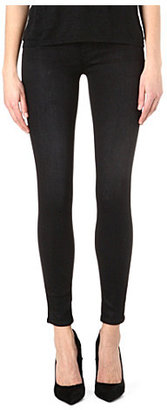 J Brand The Little Black Jean 620 coated skinny mid-rise jeans