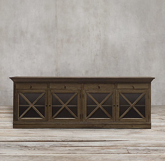 Restoration Hardware French Neoclassical Glass Sideboard
