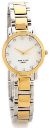 Kate Spade Gramercy Two Tone Mini Crystal Marker Watch