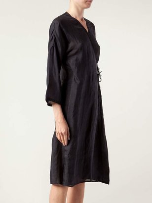 Dosa belted wrap dress