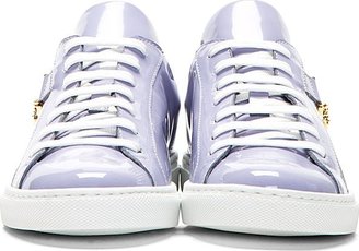 Versace Lavender Patent Leather MedUSA Hardware Sneakers
