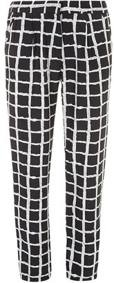 Dorothy Perkins Black and ivory check trouser