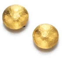 Gurhan Lentil 24K Yellow Gold Stud Earrings