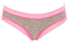 Charlotte Russe Hashtag Graphic Lace Trim Panties